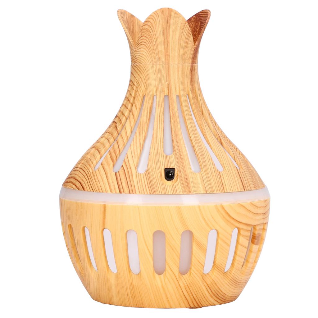 Luftbefeuchter mit Holzmaserung ABS Aromatherapie-Luftbefeuchter für Haushalt USB-Aufladung 300ml