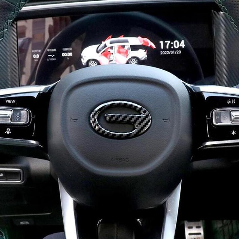 Trumpchi Gac Gs8 İçin Direksiyon Simidi Düğme Paneli Süs Kaplama Çıkartmaları Araba Styling Aksesuarları