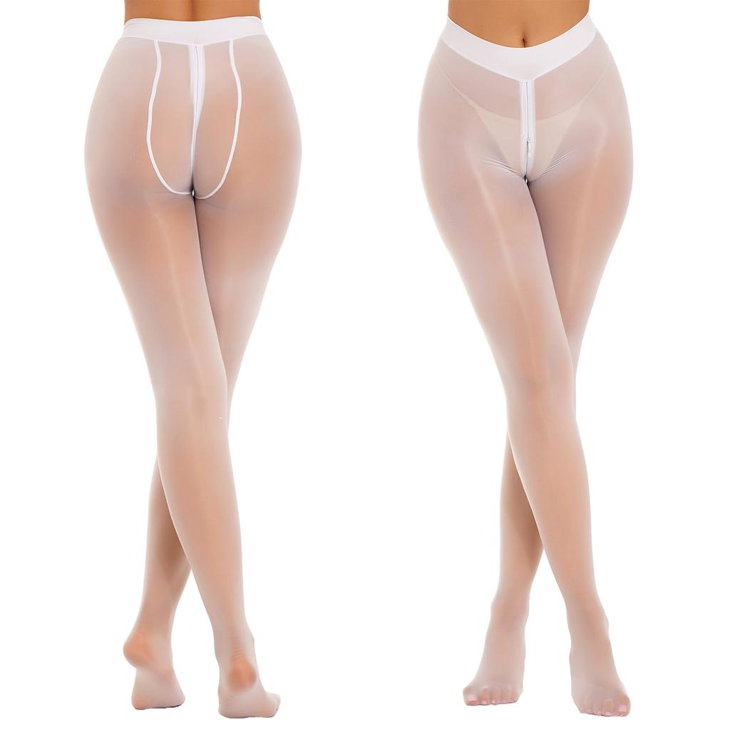 Mulheres sem costura meia-calça brilhante meias collants ultra sheer meia leggings