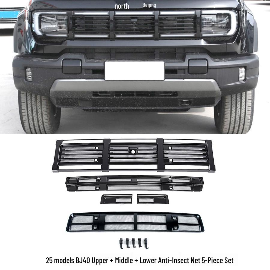 Beijing BJ40 City Hunter Grille Radiator Protection for 24-26 Models - Extended Range
