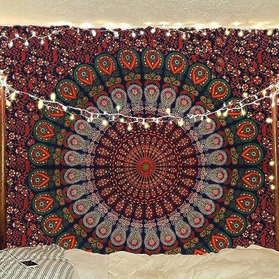 Indian Hippie Bohemian Psychedelic Mandala Wall Hanging Bedding Tapestry