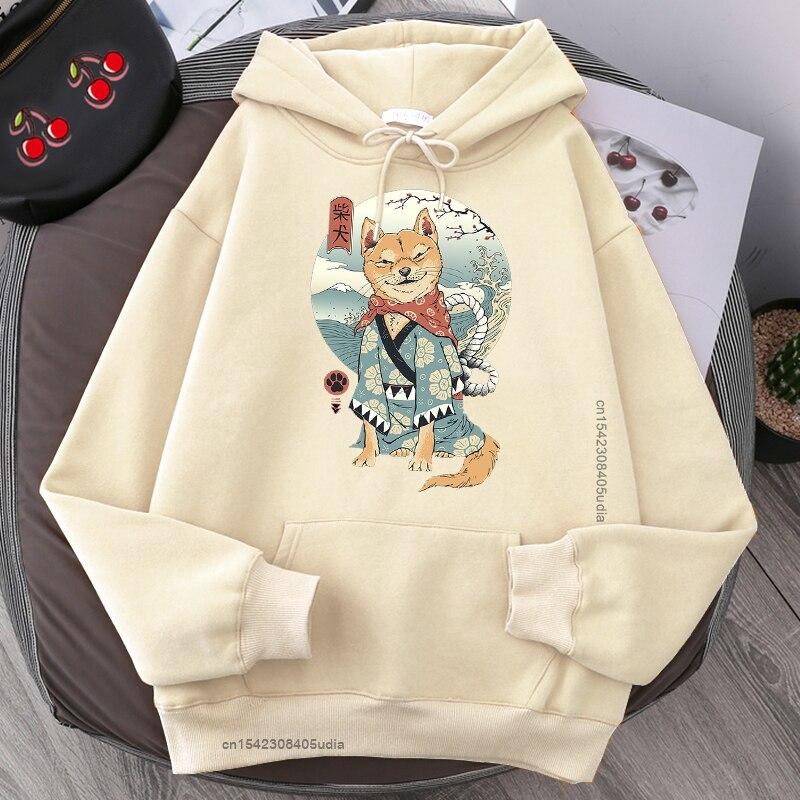 Толстовка с мультяшным принтом Шиба-ину унисекс — фото 6