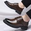 Fashion 2025 Autumn New Casual Formal Business Men's Shoes Solid Color Fashion Wedding Shoes Male Korean Lace Leather Shoe for Man