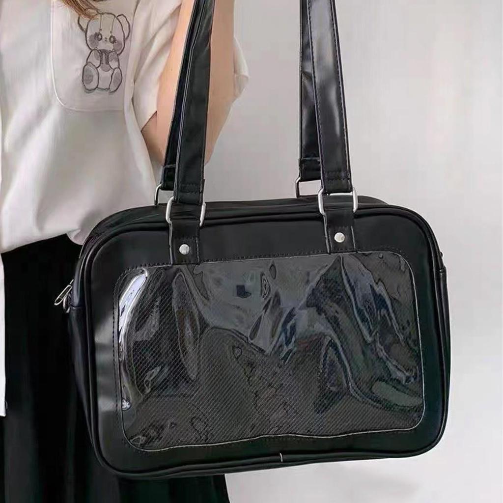 Japanese Anime Ita Crossbody Bag - Transparent Badge Doll Bag for Students & Women