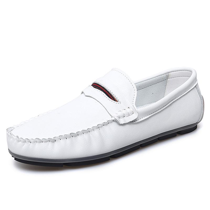 Men s Cross-Border Leather Slip-On Casual Driving Shoes - Large & Small Sizes Available 39