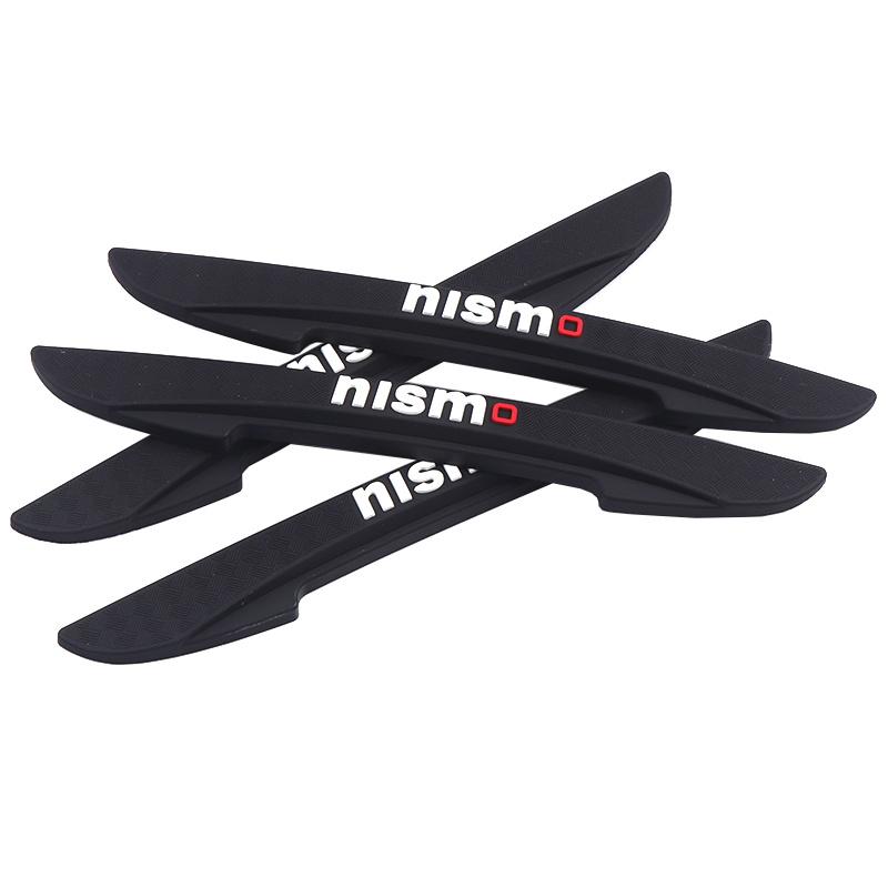 4Pcs Side Door Edge Protective Strip Rearview Mirror Anti-collision Stickers Car Accessories For Nissan Nismo Qashqai Altima J11