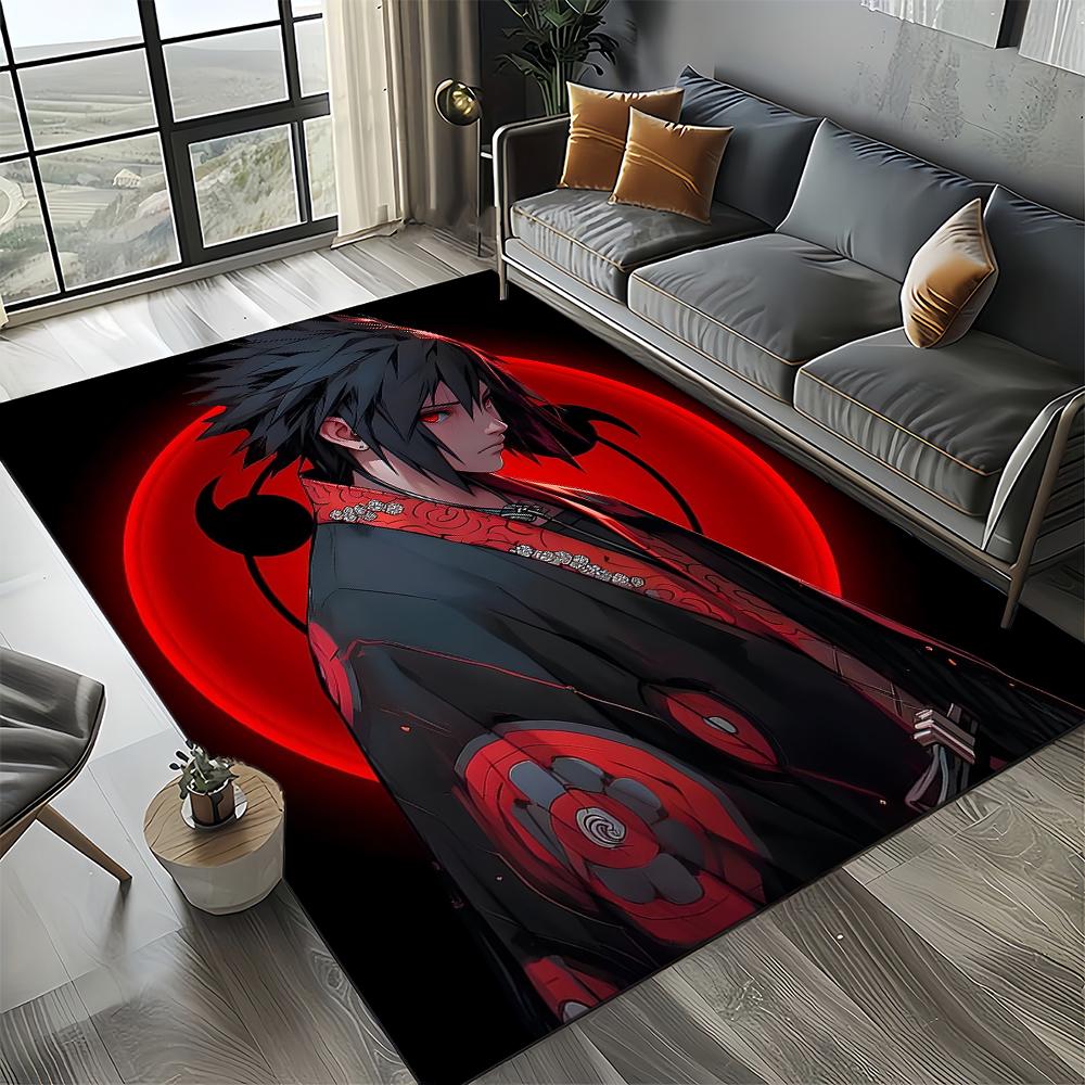 Cartoon 3D I-Itachi Japan Anime Carpet Rug for Living Room Bedroom Home Sofa Decoration,Kid Play Area Rug Non-slip Floor Mat