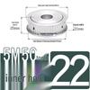 Dual-Sided Flat Timing Pulley: 5M50 Teeth, Width Options 11/16/21/27AF, Bore Size 8-30.