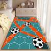 Soccer Pattern Hexagonal Carpet suitable as a non-slip mat for the living room or bedroom sofa
