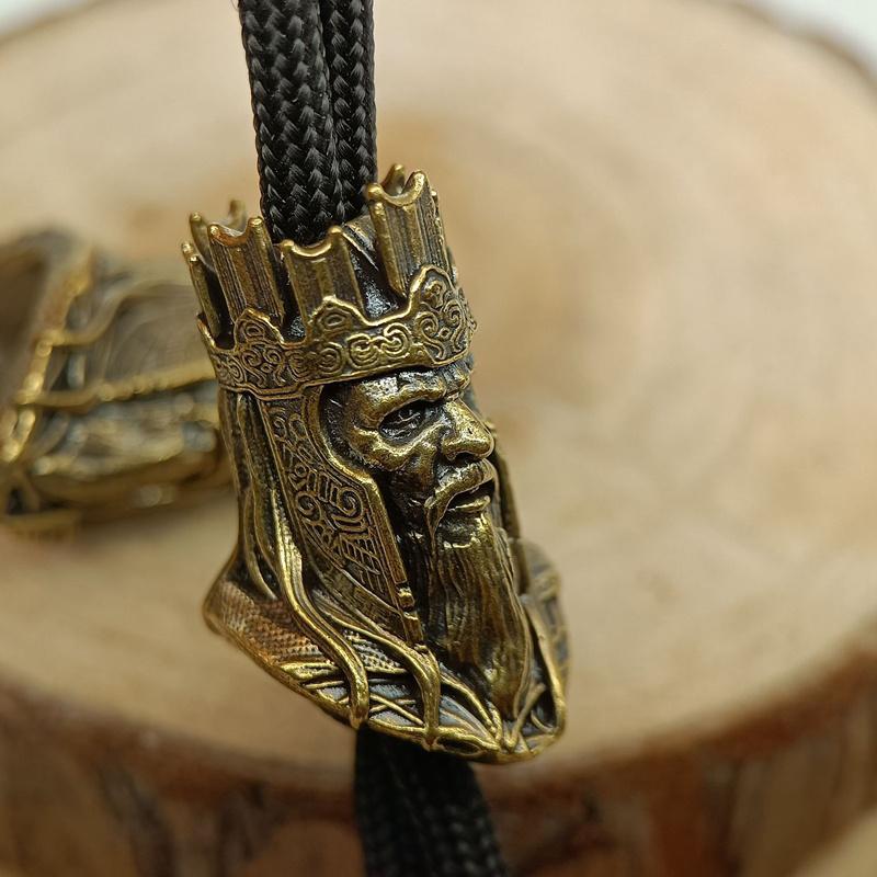 Pope Brass Knife Beads Edc Diy Paracord Woven Bracelet Lanyard Pendants Accessories Pontiff Head Sculpture Outdoor Tool Hangings