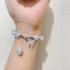 Luxury Glass Beads Crystal Bracelet For Women Fashion Butterfly Feather Tassel Pendant Bracelet Jewelry Accessories Gifts