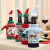Christmas Wine Bottle Knitted Ugly Sweater Covers Set,thanksgiving Halloween Christmas Gift"