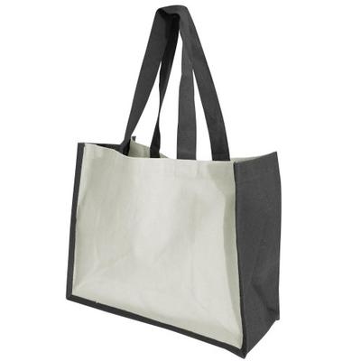Saco de Compras de Juta de Algodão Estampado (21 Litros)