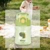 Portable Water Bottle Cartoon 400ml Modern Compact Drinkware with Adjustable Strap for Running