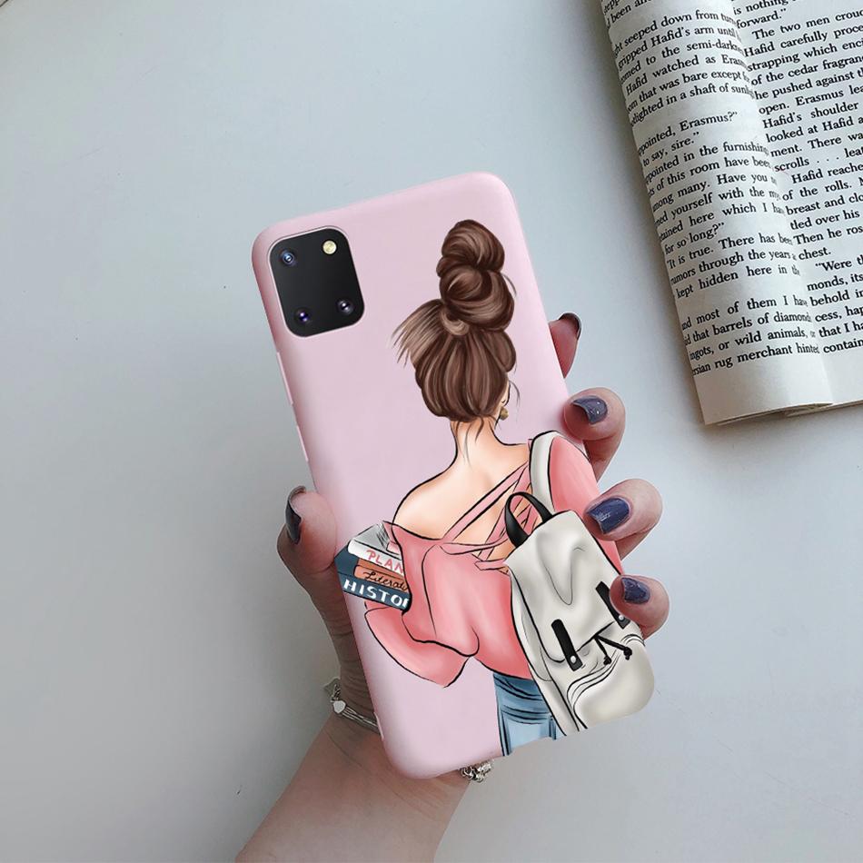 For Samsung Galaxy Note 10 Lite Phone Cover Cute Sweet Girls Patterned Silicone Soft Case For Samsung Note10 Lite S10 Lite Case