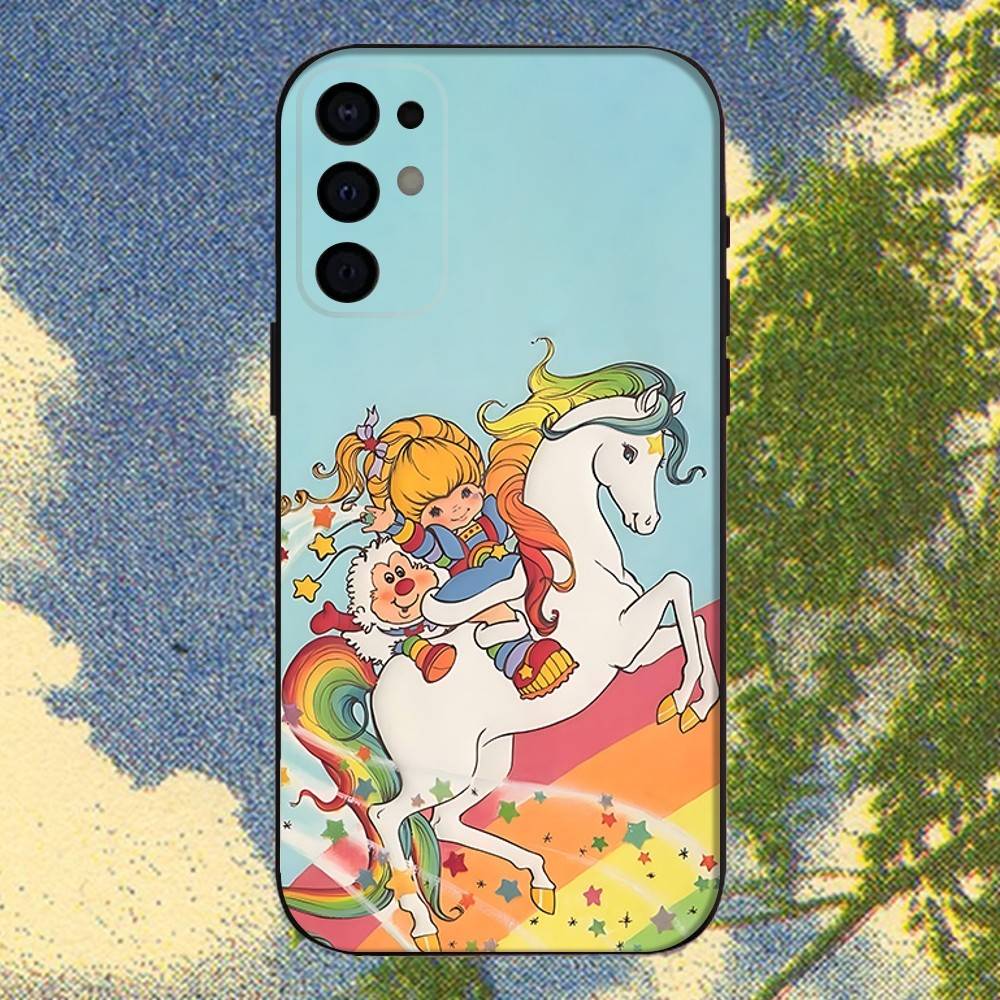 Cute Rainbow B-BriteS Phone Case For Samsung S25,S24,S21,S22,S23,S30,Ultra,S20,Plus,Fe,Lite,Note,10,9,5G Black Cover