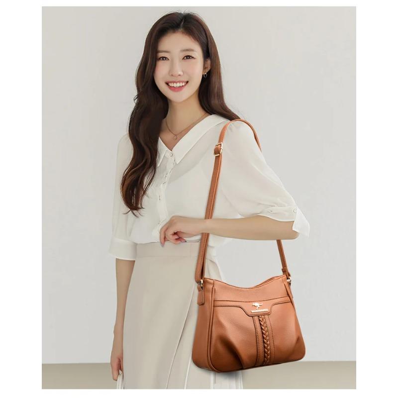 Einfache Retro Damen Schultertasche, Lässige Umhängetasche, Modische Damen Schultertasche, Geeignet für Alltag, Shopping, Pendeln