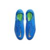 Nike Phantom GT Academy FlyEase Round Toe Lace-Up MG (Rubber Short Studs) Slip-Resistant Durable Soccer Shoes Men Sneaker Blue Silver DA2835-403