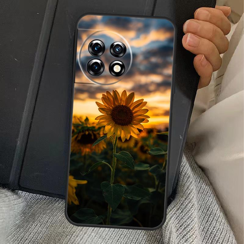 

Sunny Sunflower Case For OnePlus 13T 10T 8T 10R 12R 13R 15 13 12 11 10 9 Nord CE 5 2 3 4 Lite N20 N30 Cover OnePlus Nord 2