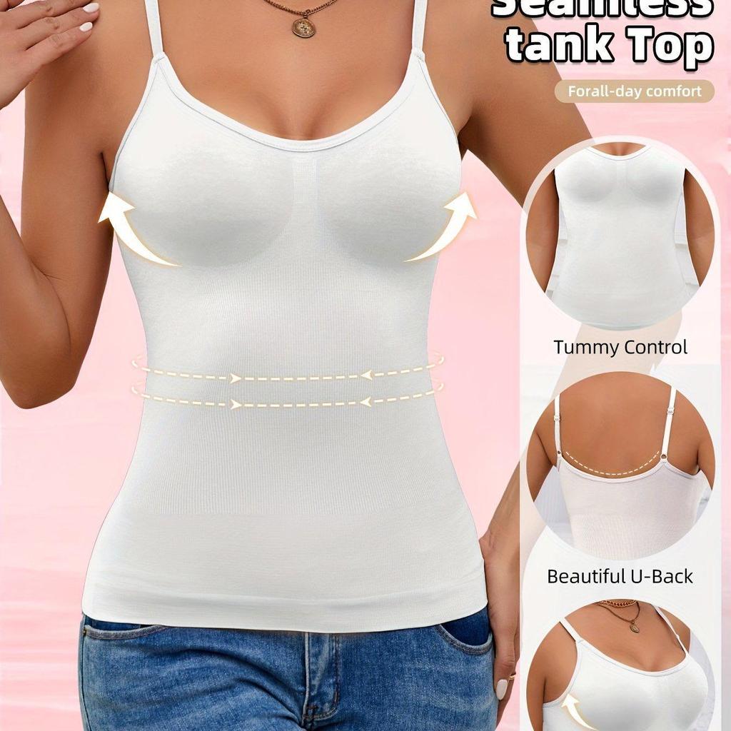 Camisola de Comercio Electrónico Transfronterizo 2026 con Almohadillas de Sujetador Integradas - Chaleco Versátil para Usar por Dentro y por Fuera con Elegante Diseño de Espalda