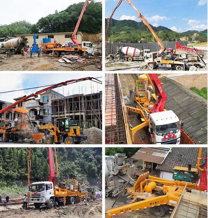 Weishi Heavy Duty Concrete Mixing & Pump Truck for Rural Construction and Slope Protection