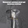 Wandmontierter Zahnpasta-Zahnbürstenhalter aus Edelstahl mit Haken, wasserdichter elektrischer Zahnbürstenhalter, Badezimmer-Organizer
