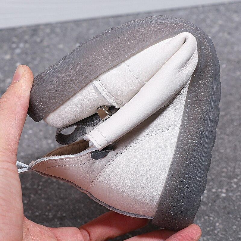 Winter New Fashion Ladies High -Top Leather Cotton Laces Fleece Autumn And Winter Outdoor Sports Shoes Warm Women Shoes