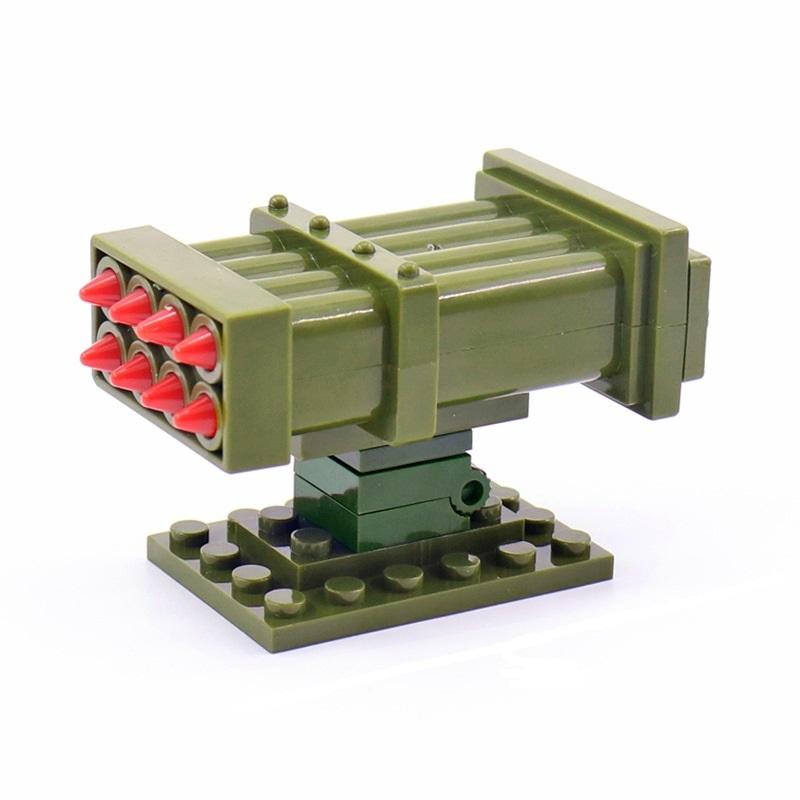 Voják s raketometem Armádní zbraň MOC SWAT Vojenské zbraně Playmobil Hračky Figurky Stavební kostka Cihlička Mini Sestavovací hračky