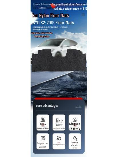 BYD S2-19 Black Nylon Floor and Trunk Mat Set