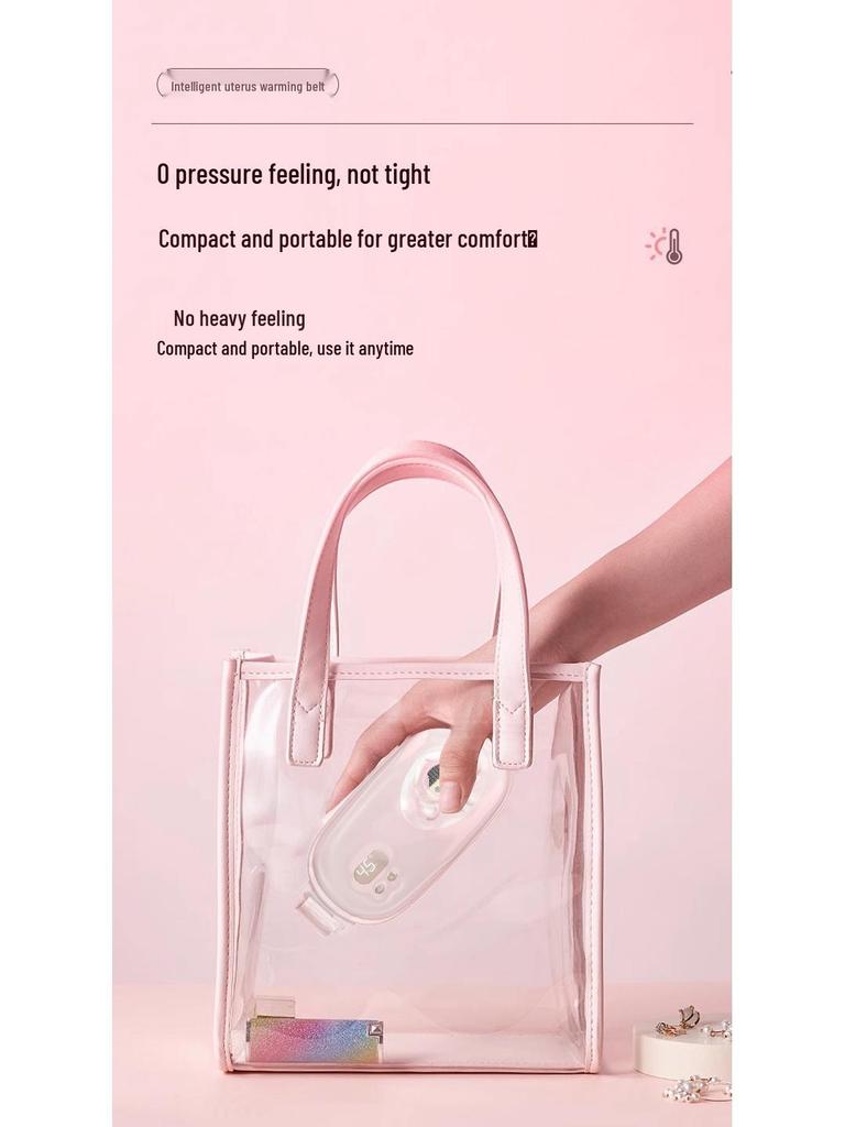 USB-uppvärmningsbälte för kvinnor för lindring av mensvärk