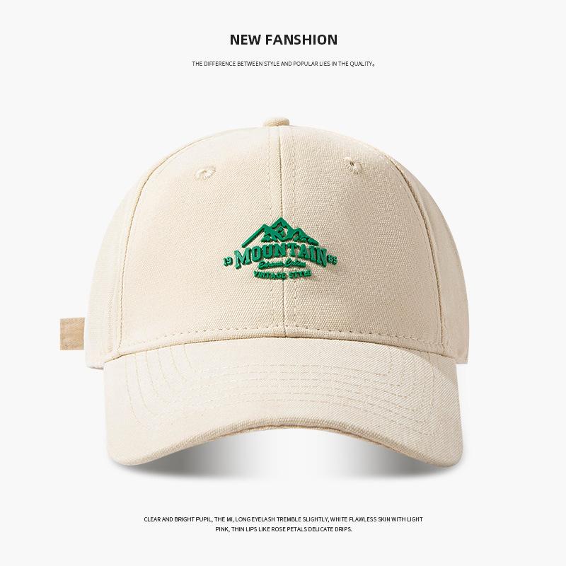 Unisex Cotton Caps Mountain Embroidery Vintage Baseball Cap Men Women Adjustable Casual Outdoor Streetwear Sports Sunscreen Hat