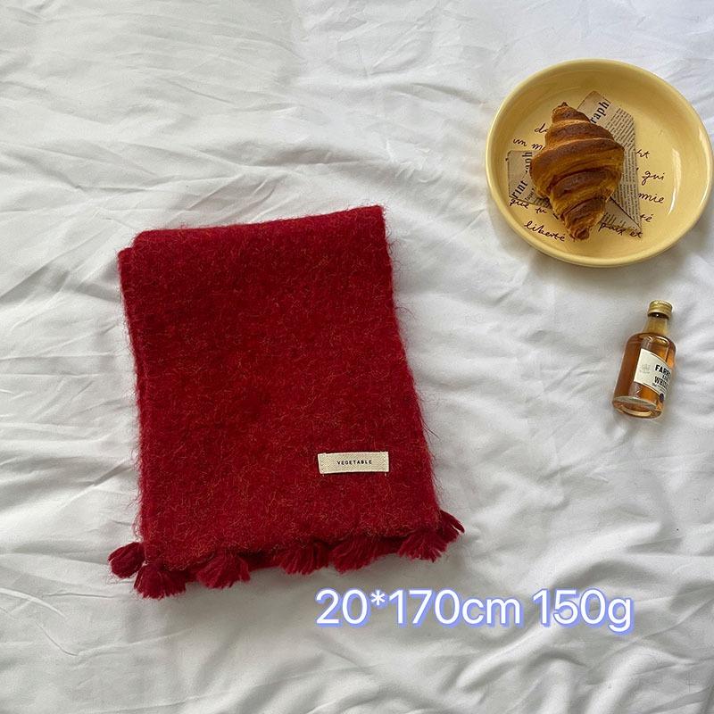New Christmas Red Scarf Collection Autumn and Winter Warm Female Main Scarf