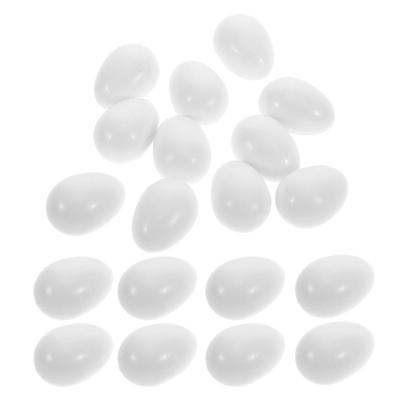 24Pcs Realistic Plastic Bird Eggs Artificial Nesting Decoys Clutch Control Deterring Egg Laying Aviary Breeding Supplies Parrot
