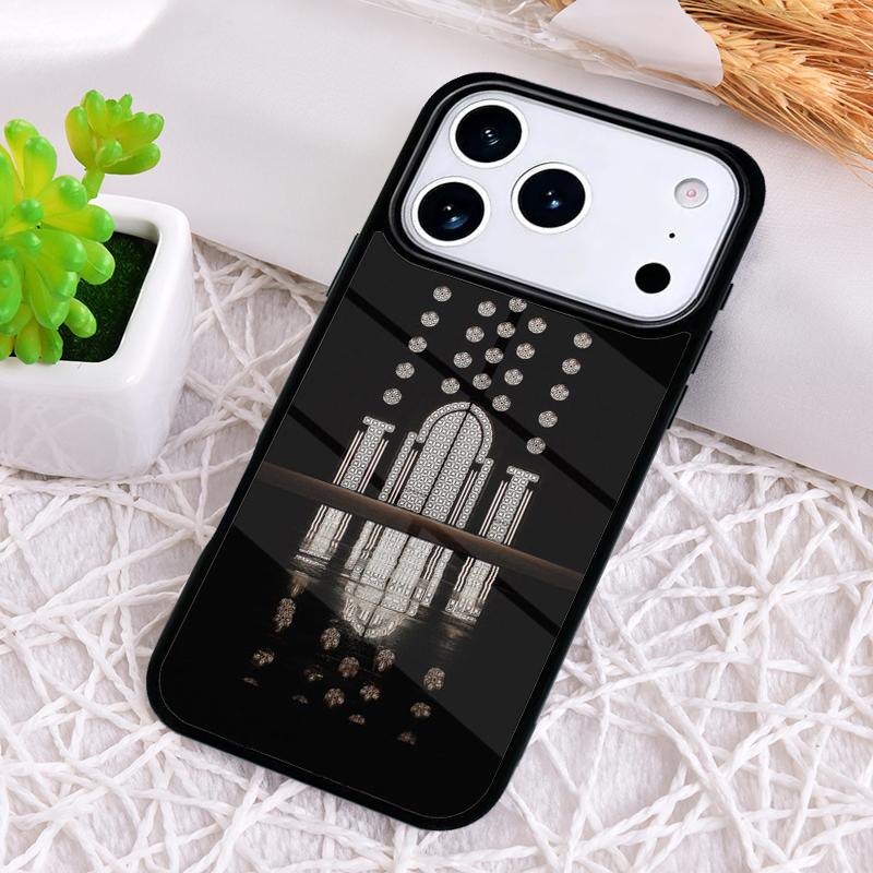 Muslimische Moschee Gebäude Bunter Stil Stoßfeste Handyhülle für iPhone 17 Air 16e 15 11 12 14 13 Pro Max Hülle Coque