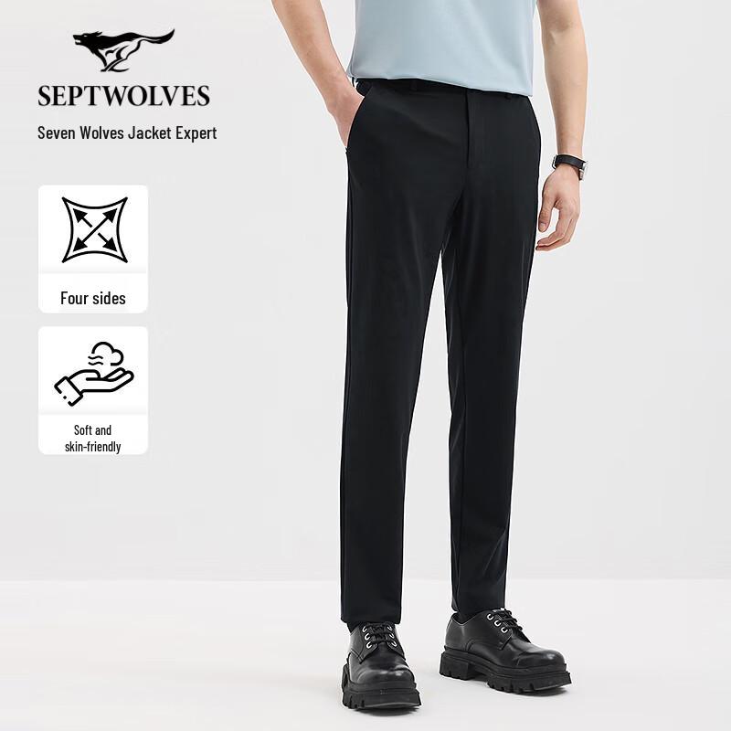 

Qipilong Men s Cooling Four-Way Stretch Casual Pants 32