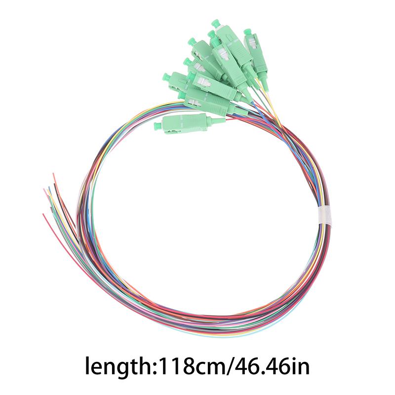 Sc Upc/Apc 12 Bundles Fiber Jumper Connector Sc Square Head Pigtail Fiber Jumper, Pc Monitor Lead Cable Cord, High Speed Data