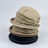Curled Summer Hat Women's New Big Edge Outdoor Sun Hat Casual Shopping Versatile Basin Hat Foldable
