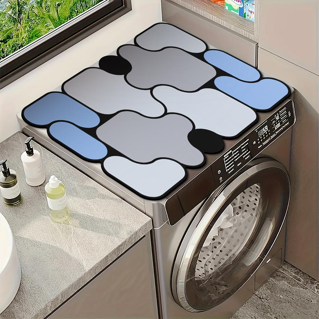 Irregularly shaped washing machine mat household non-slip storage mat square simple absorbent mat tableware mat