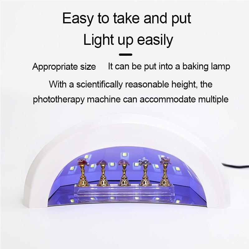 NEW 5pcs Magnetic Nail Stand Nail Display Tips Nail Polish Holder Stand Sample Nails Display Tools MJZSJ03
