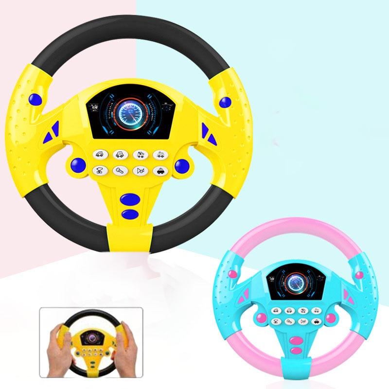 Children's Interactive Steering Wheel Toy Simulated Car Driving Experience Educational Early Learning Toy Tiktok Popular Toy