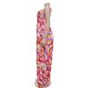 Women's Fashion Sexy Printed Strappy Pleated Wide-Leg Jumpsuit