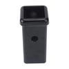 Flanged Trailer Receiver Tube 6 inch with Square Steel Construction, Side Pin Hole, and Treated Black Finish for Towing Modification Projects