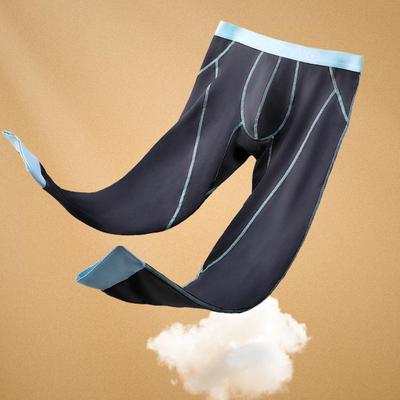 Men's Warm Cotton Thermal Leggings: Winter/Autumn Fit, Comfortable One-Piece Tights for Youth