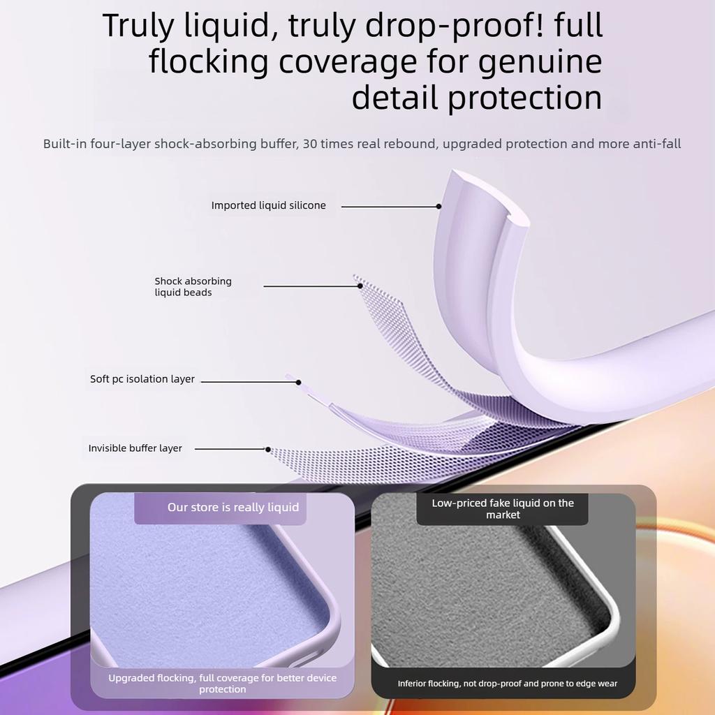 Luxury Macaron Color Shockproof Soft Real Liquid Silicone Case For Oppo Find X9SPro X8S+ X7 Ultra Pro Skin Fleece Protect Cover