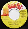 7inch Record ELEPHANT MAN - Giving Them Peace NONE Gold Pot 2001 Jamaica Reggae, Ska & Dub Used