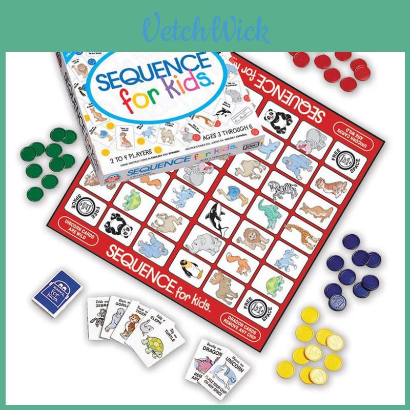 Sequence Kids Board Game No Reading Required Party Game For Logical Thinkers