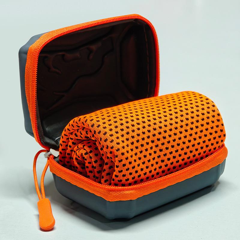 Quick Dry Cooling Towel With EVA Case Instant Cold Feel Microfiber Sports Towel For Gym Running Yoga Camping Outdoor Fitness