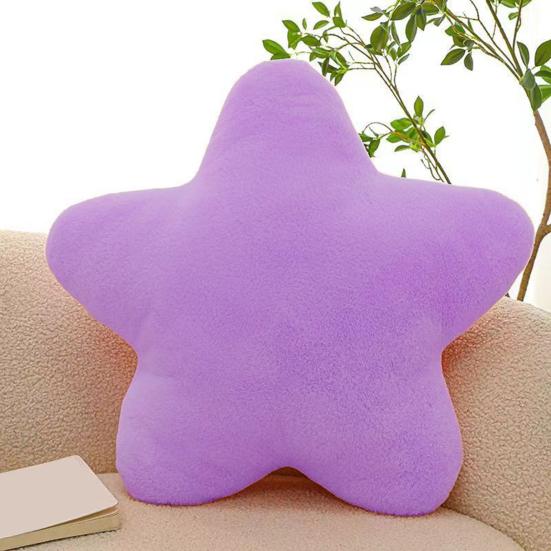 Stjerneformet pute Myk plysj pyntepute Dekorativ stjernepute for seng Fluffy stjerneformet pute for barnerom stue