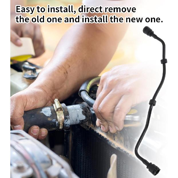 Radiator Hose Heater Hose No.17128602668 for BMW M550i XDrive 4.4L 2018-2019 Black Plastic 1 Pc Cooler Cooling Water Pipe Good Sealing