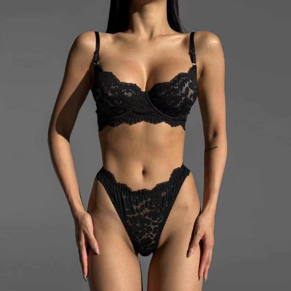 

Новый комплект из кружевной сетки, забавный, перспективный, сексуальный, комплект из двух частей для женщин L